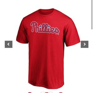 Philadelphia Phillies Fanatics Branded Red Official Team Wordmark T-Shirt